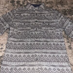 Mossimo Supply Co. Men's Geometric Gray Shirt Jacket